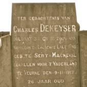 Grave of Charles DE KEYSER