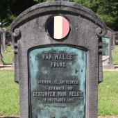 Grave of Franciscus VAN WALLE