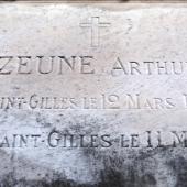 Grave of Arthur Joseph Frederic VAN ZEUNE