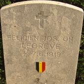 Grave of Felicien Joseph Ghislain LEGREVE