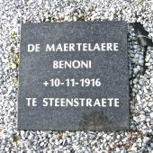 Grave of Bennoni  DE MAERTELAERE