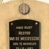 Grave of Pieter Hector VAN DE MEERSSCHE
