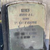 Grave of Auguste Alphonse Alfred KEMS