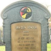 Grave of Josephus Augustus VAN DEN VONDER